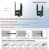 RUDDLIN Cable Box Mount, Adjustable Wall Mount Holder Fits Small and Narrow Devices, WiFi Router, Modem, Cable Boxes
