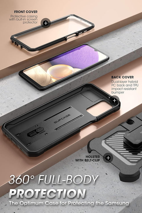 SUPCASE Unicorn Beetle Pro Case for Samsung Galaxy A32 5G with Screen Protector, Heavy Duty Full-Body Shockproof Cover,