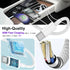 16 15 3FT, 1FT 1FT 15 16 12.9/11-3Pack Car Carplay Cable for iPhone Pro Max Car Charger Short USB A to USB C Cable