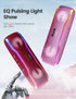 Portable Bluetooth Speaker, IPX7 Waterproof, Colorful Flashing Lights, 24H Playtime, Pink