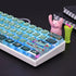 Green Pudding Keycaps PBT Translucent Keycap - 118 Key ASA Profile Keycaps 60 Percent Custom Keycap Set for Cherry