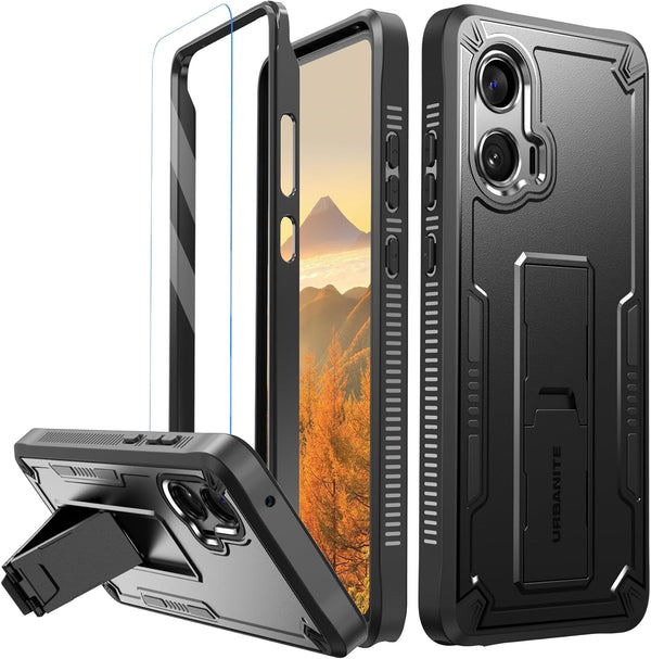URBANITE for Moto G Stylus 5G (2024) Case, Military Grade Rugged Shockproof Protective Cover with Screen Protector