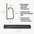 J Channel Desk Cable Organizer by SimpleCord - 10 Black Raceway Channels for Cord Management