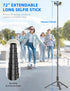 SelfieShow 72" All-in-1 17/16/15/14/13/Android Cell Phone Selfie Stick Tripod, Aluminum Selfie Stick with Integrated