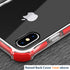MATEPROX Clear Hybrid TPU Hard Cover Case for iPhone Xs Max with Thin Shockproof Bumper (Red)