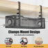 Under Desk Cable Management Tray Black, Cinati Cable Tray with Clamp for Desk Wire Management, No Damage