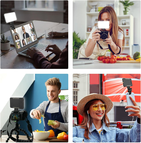 King Ma 3 Portable Selfie Phone Light, Modes LED Clip on Light Rechargeable Video Light for Phone Pictures, TikTok