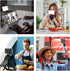 King Ma 3 Portable Selfie Phone Light, Modes LED Clip on Light Rechargeable Video Light for Phone Pictures, TikTok