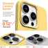 IceSword iPhone 13 Pro Max Case, Yellow Liquid Silicone Slim Protective Cover with Soft Anti-Scratch Microfiber Lining