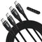 USB C to C Cable 100W 2 Feet (2 Pack), Nylon Braided USB Type C Charging Cable, 5A Fast Charging for iPhone 15, MacBook