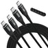 USB C to C Cable 100W 2 Feet (2 Pack), Nylon Braided USB Type C Charging Cable, 5A Fast Charging for iPhone 15, MacBook