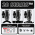5" 20mm 20 20mm Tackform Long Ball and Socket Arm DuraLock Series Carbon Fiber Arm | Dual Sockets with Optional
