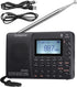 ZHIWHIS Portable Bluetooth Radio, Rechargeable Digital Recorder, FM AM Shortwave, Stereo MP3 Player with Lyric Display