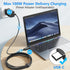 4K USB C-C Video Cable 6.6ft, Black, 10Gbps Data Syncing, 100W Fast Charge Support - Perfect for Your Monitor!