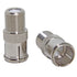 2 Pack RFAdapter Coax Quick Connect, Ullnosoo F Type Male to Female Push on Connector Adapter Plug for TV, Antenna