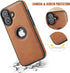 C Casus 17, 6.3 (2025) Casus Magnetic Leather Case for iPhone MagSafe Compatible, Business Classic Style, Shockproof