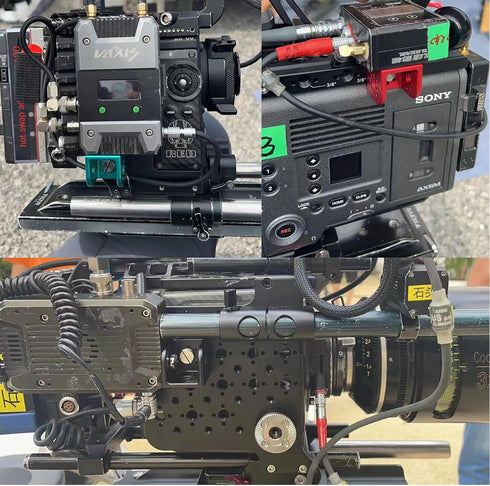 HangTon 3/8" Block Thread Bracket Lock Mounting Adapter Right Angle for ARRI Sony RED Camera Lens Motor Teradek