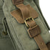 peacechaos Men's Canvas Camera Bag - Leather DSLR SLR Case, Vintage Messenger Sling Bag, Army Green