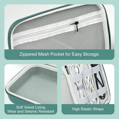 EVA Electronic Accessories Storage Case, Large Shockproof Waterproof Bag for Electronics Organizer, Portable Cable