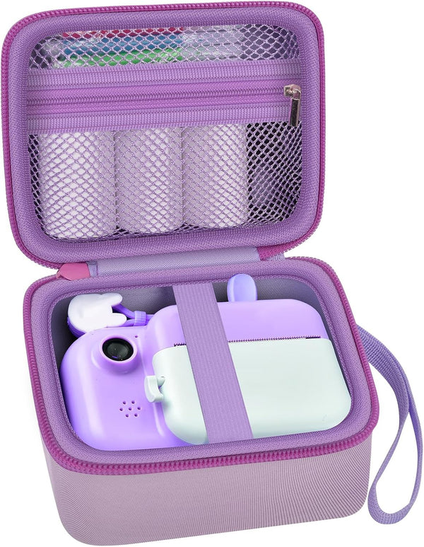 PAIYULE Kids Camera Case - Storage Holder Bag for Instant Cameras, Compatible with Digital Video Cameras for Girls,