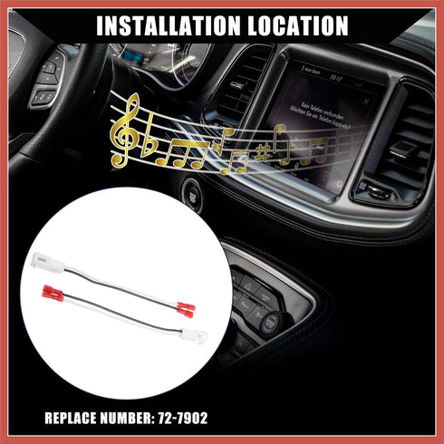 1500 2 ACROPIX Front/Dash Tweeters Speaker Wiring Harness Adapter Connector Plug for Dodge for Ram for Jeep