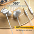 BQRTUIO 10mm 3.5mm Wired in-Ear Earbuds with Microphone, Hi-Fi Sound, Noise-Isolating Fit, Drivers, Jack for Phone