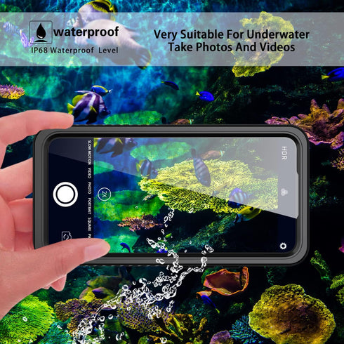 Samsung Galaxy S22 Case, Waterproof IP68 Certified, Dustproof Shockproof Rugged Phone Case