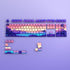 JSJT PBT Keycaps, Multi-Coloured Translucent Side Printed Keycap Set, 124 Keys Cherry Profile for Mechanical Keyboards