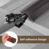 6.6Ft Floor Cord Covers Self Adhesive Cord Hider Extension Management Prevent Cable Trips Walnut Wood Grain for Cable