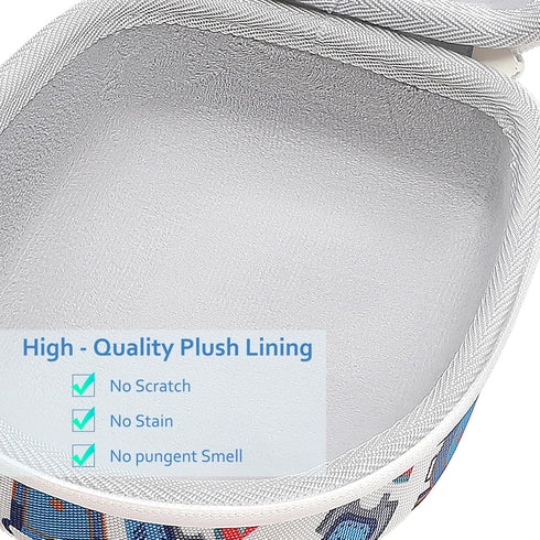 XANAD Kids Headphone Case for Elecder i37 / Noot K11 / iClever HS14 Foldable Wired On-Ear Headset (Headset Not Included)