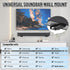 Kiiocwev 66LBS,Depth 4.09-7.28,All-Metal Soundbar Wall Mount Bracket -Universal Soundbar Mount&Soundbar Shelf
