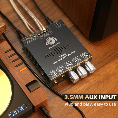 T100HS Bluetooth5.2 TPA3221 2.0 100W2,Audio Power Amplifier Board Chip Channel Power Amplifier