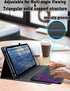 Universal Tablet Keyboard Case - 9.7" to 11" Tablets, 7 Color Rainbow Backlit Removable Keypad with Pen Holder - Black