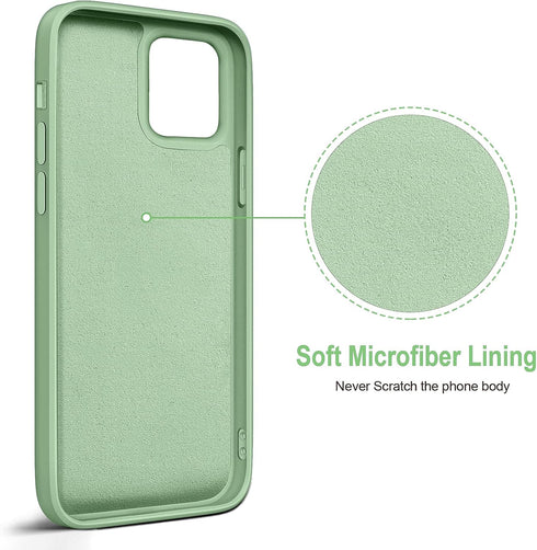 Hython Case for iPhone 12 & 12 Pro with Ring Stand, 360° Rotatable Magnetic Kickstand, Matcha Green