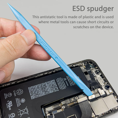 Opening Pry Tools Kit with ESD Spudgers, Anti-Static Brush, Metal Spudger for Laptop Game Console Repair