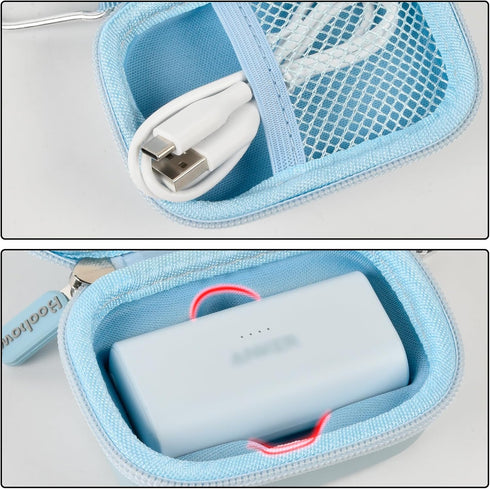 Boobowl Case Compatible with Anker Nano Portable Charger Power Bank, 5,000 Mah, with Built-in Lightning Connector,