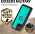 BEASTEK NRE Series Waterproof Case for iPhone 12 Mini, Shockproof Dustproof IP68 with Built-in Screen Protector, Teal