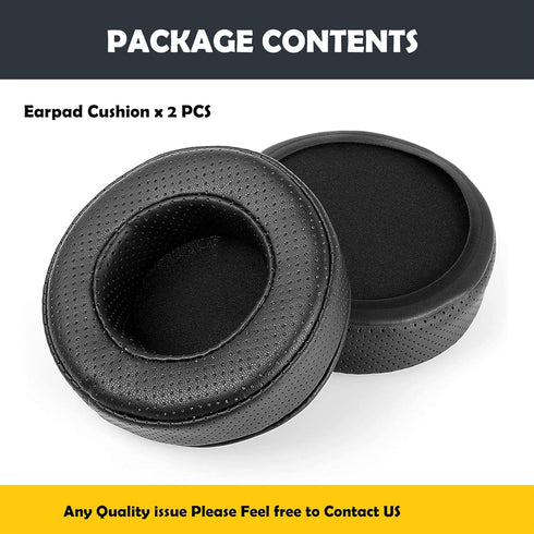 Replacement Earpads for Pioneer HDJ-X5, X7, X10 Headphones - Breathable Protein Leather & Memory Foam Cushions.
