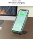 VENA vLove Teal Glitter Clear Case, Compatible with Apple iPhone 11 (6.1"-inch 2019), Heart Shape Dual Layer