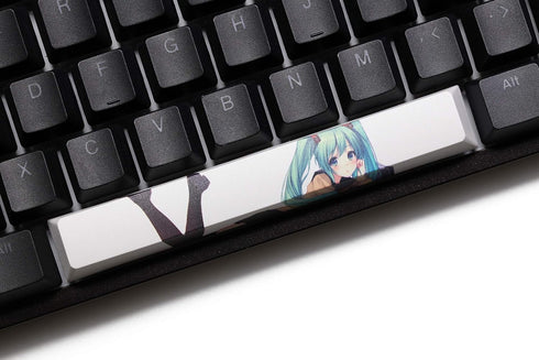KPREPUBLIC Novelty allover dye subbed Keycaps spacebar pbt custom mechanical keyboard plum blossom miku snowman ink painting matrix Opera (Spacebar Miku x1) by KPREPUBLIC