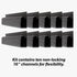 J Channel Desk Cable Organizer by SimpleCord - 10 Black Raceway Channels for Cord Management