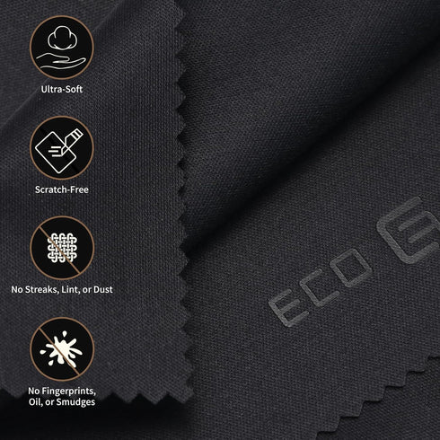 50 Pack (5.5 3 inches) Eco-Fused Microfiber Cleaning Cloths - - x for Cleaning Glasses, Spectacles, Camera Lenses