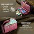 Strapurs 13 7-Card 13 6.1" Wallet Case Compatible with iPhone RFID Blocking Holder Soft PU Leather Magnetic Snap