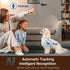 Dual Lens 2.4/5GHz WiFi Security Camera, 360° PTZ 2K Indoor Nanny Cams with Phone App, Night Vision, Local Storage