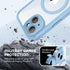 TIESZEN iPhone 15 Plus Case - Sky Blue, Dustproof, MagSafe Compatible, with Privacy Screen & 9H Tempered Glass