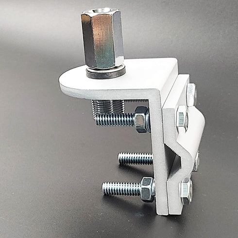 Double Groove Antenna Mirror Mount CB Radio Antenna Mount with SO239 Stud 3/8” x 24 Thread