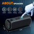 Raymate Bluetooth Speaker, V5.3 Wireless IPX7 Waterproof Shower Speaker, 30W HiFi Stereo Sound, 15H Playtime