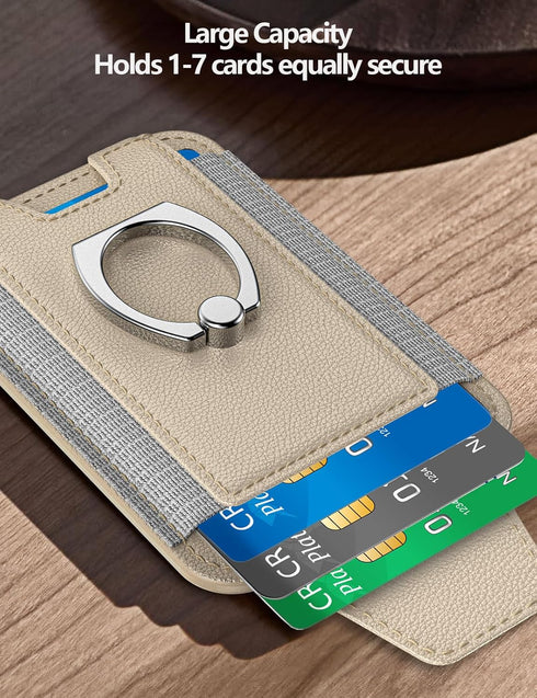 6-Card 17/16/15/14/13/12 ExtreLife For Magsafe Wallet with Grip, Holder, Stronger Magnetic Card Wallet Holder