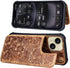 RMAWRAD 15 6.1" Wallet Real Leather Case Compatible with iPhone Genuine LeatherShockproof, Anti-Fall Case, Flip Cover