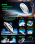 G59 2.4G/BT/Wired Wireless Gaming Mouse, Rechargeable USB Type-C, 6 Adjustable DPI, 8000 DPI, 6 Programmable Buttons